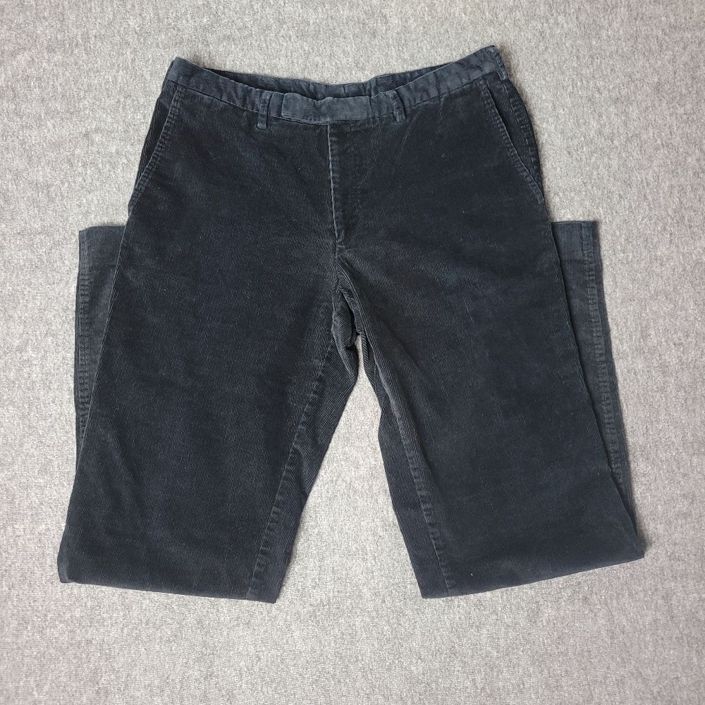 Vtg 90's Boos Hugo Boss Men's Size 34 Pants Cotton Black Velvet Tuxedo Trousers